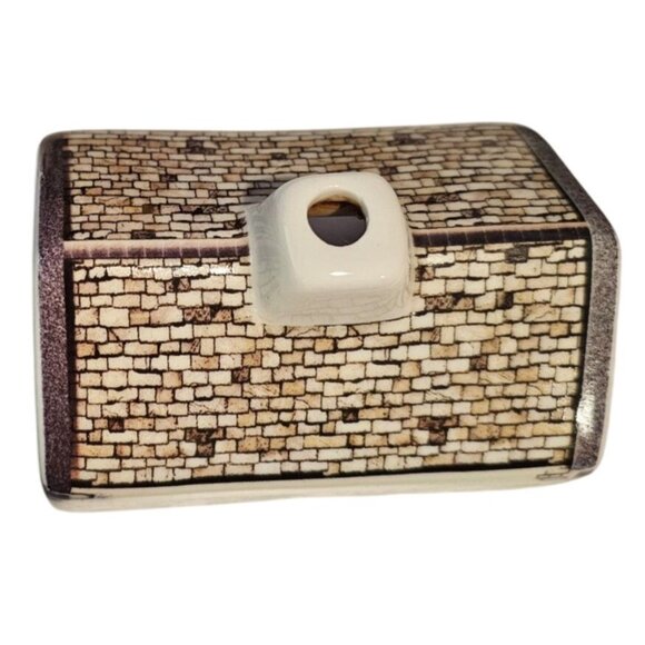 Village Pub Irish Scottish Ceramic Turf Peat Incense Burner Building ONLY Damage - Picture 5 of 9